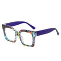 2025 New Color Pattern Large Frame Anti-blue Light Plain Glasses Frame