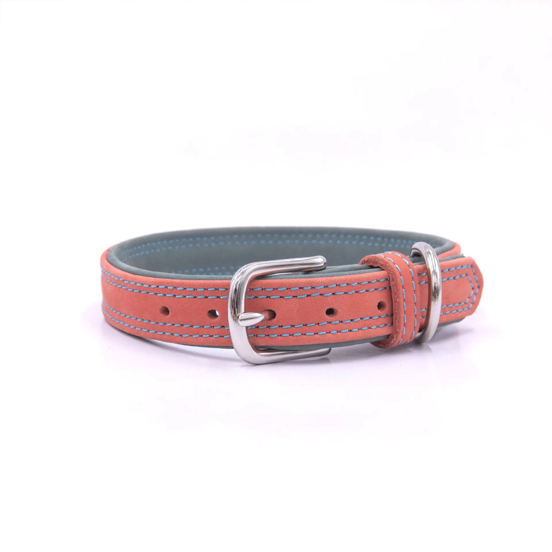 Luxury Vegan Leather Dog Collar Handmade Adjustable Metal Buckle Genuine Vintage Scrub Padded Dot High Quality Pet Collars