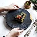 Luxury Bone China Minimalist Round Eco-Friendly Shallow Flat Plate Set for Western Steak and Dessert