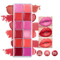 Water-Resistant 12 Colors Lipstick Waterproof Lipstick Lip Gloss Velvet Matte Lip Stick Palette Lip Makeup