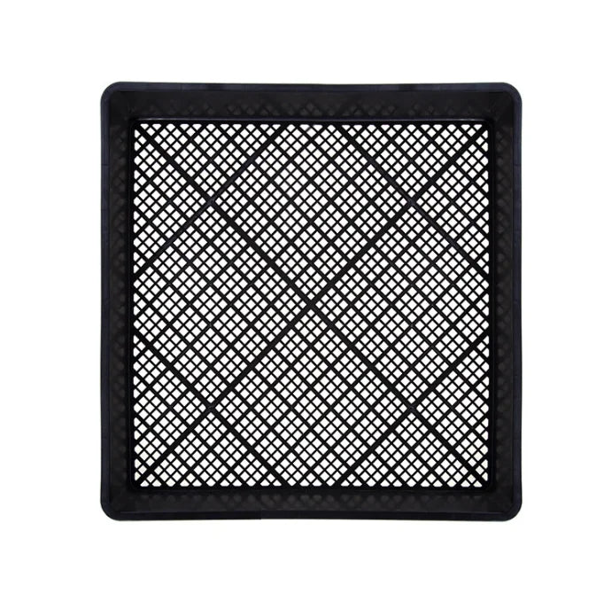 Factory Supplied Microgreen Tray for Square Seedlings Vertical Aeroponics System Plastic Nursery Germination Tray Pack Type