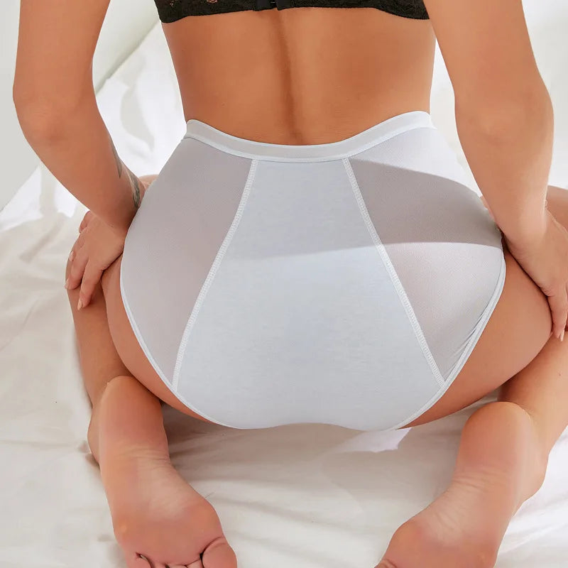 9046 Women Plus Sizes Menstrual Underwear Thin Design Breathable Heavy Flow Women Washable Period Panties