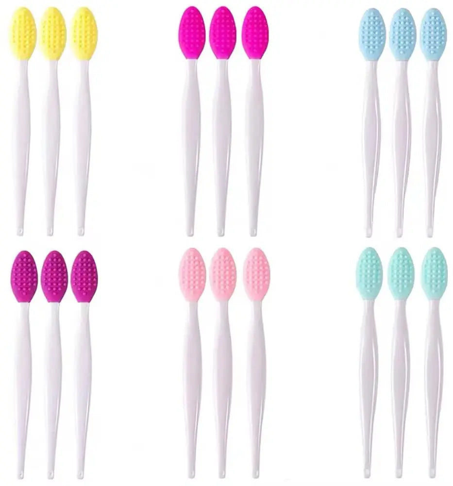 Custom Logo Exfoliating Facial Cleansing Brush Face Scrub Nose Clean Brush Blackhead Remover Double-Sided Beauty Skin Care Tool