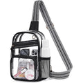 Custom Transparent PVC Bags Stadium Events Clear Sling Bag Crossbody Fanny Pack for Sport Concert