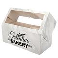 Manufacturer Customized Logo Craft Donut Boxes Window PVC Take Away Food Paper Packaging