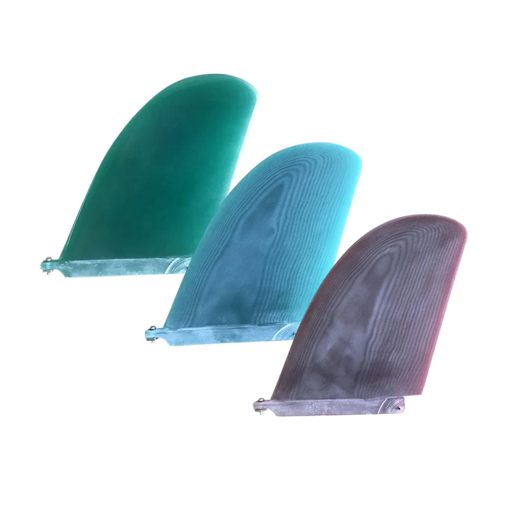 UNDERICE Professional Fiberglass Single Tab Surf Fins Customizable Color & Logo for Men Ocean Use Longboard Keels