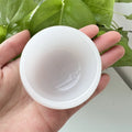 2.5 Inches Crystal Glass Cup High a Product White Marble Jade  Bowl Hand Carved Stone  Cup