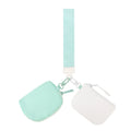 Zipper Wrap Keychain Wallet Wrist Strap Double Pocket Portable Booth Mini Lulu Purse Made of Durable Nylon