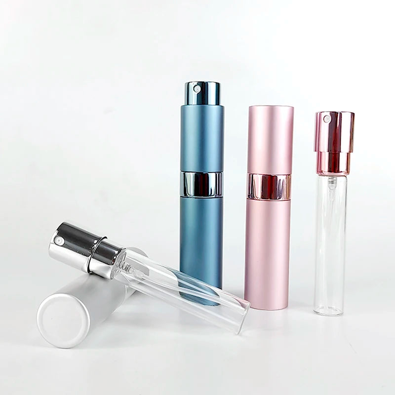 8ml 10ml 15ml 20ml Empty Round Aluminum Fine Mist Refillable Mouth Wash Fresher Spray Bottle for Bad Breath