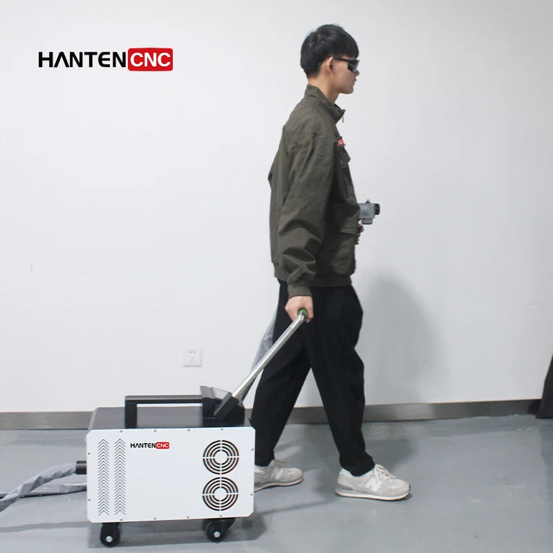 HANTEN CNC Laser Cleaner Pulse 300W Handheld Laser Paint Rust Removal Machine Fiber Laser Cleaning Machine Price