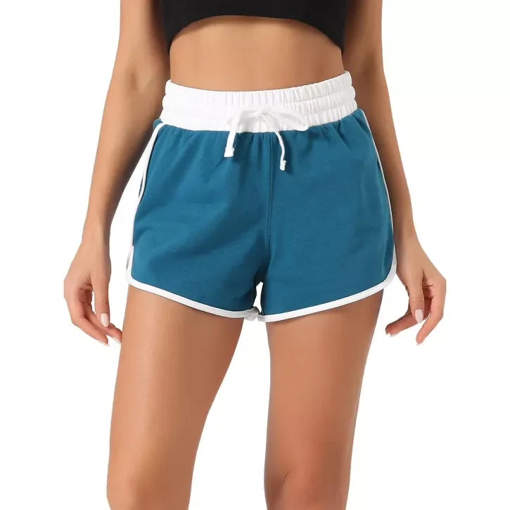 Women's Sweat Shorts Casual Summer Lounge Athletic Running Elastic Contrast Running Regular Fit Training Marathon Sportswear