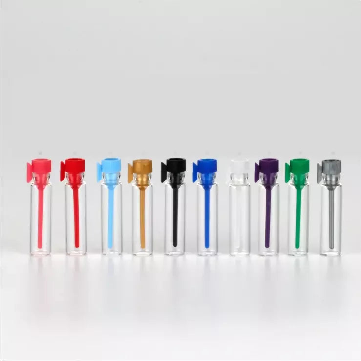 Wholesale Small Mini Bottle Glass Vial Sample Empty clear Color 1ml Glass Perfume Tester Bottles