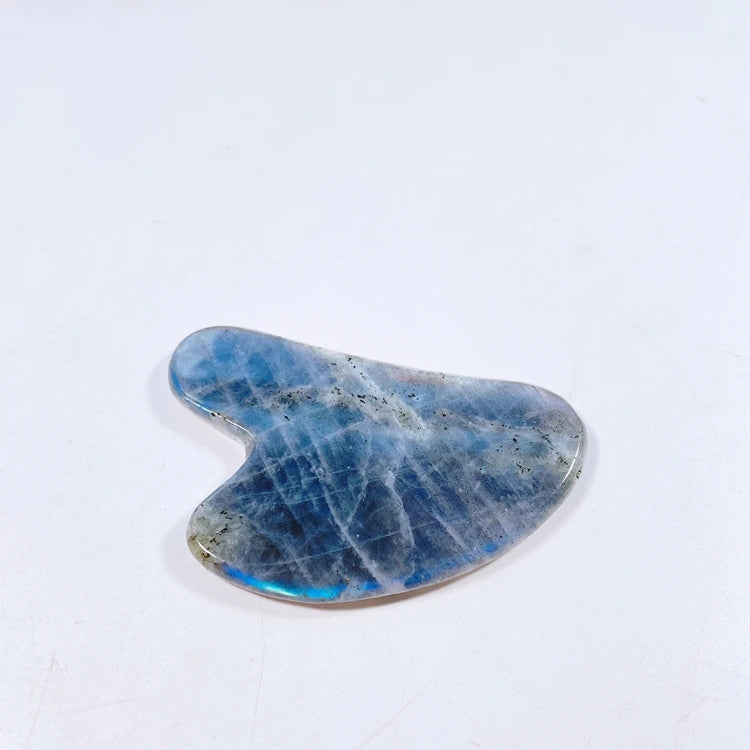 Huiying Body Labradorite Stone Gua Sha Scraping Massage Board Tool Heart