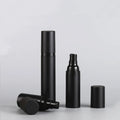 15ml 30ml 50ml Screw Neck Matte Black Sunscreen Cosmetic Packaging Airless Pump Spray Top Plastic Bottle