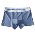 2024 Summer Customized Men's Boxer Shorts Ultra-Thin Ice Silk Breathable Pure Cotton Printed Letter Four Corner Flat Angle Adult