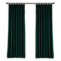 American Retro Style Luxury Green Velvet Solid Color Shade Fabric for Bedroom Living Room Window Curtain