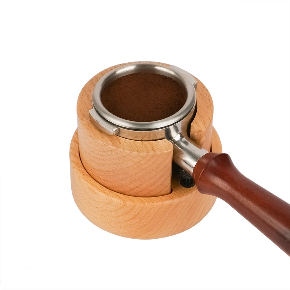 Factory Wholesale Eco-Friendly Wood Barista Tool Set Includes Portafilter Holder Coffee Handle Tamper Station Accessories
