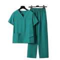 Modern Scrub Set 4 Pockets V-Neck Top & Jogger Scrub Pants Medical Uniforms for Women Scrub Suit