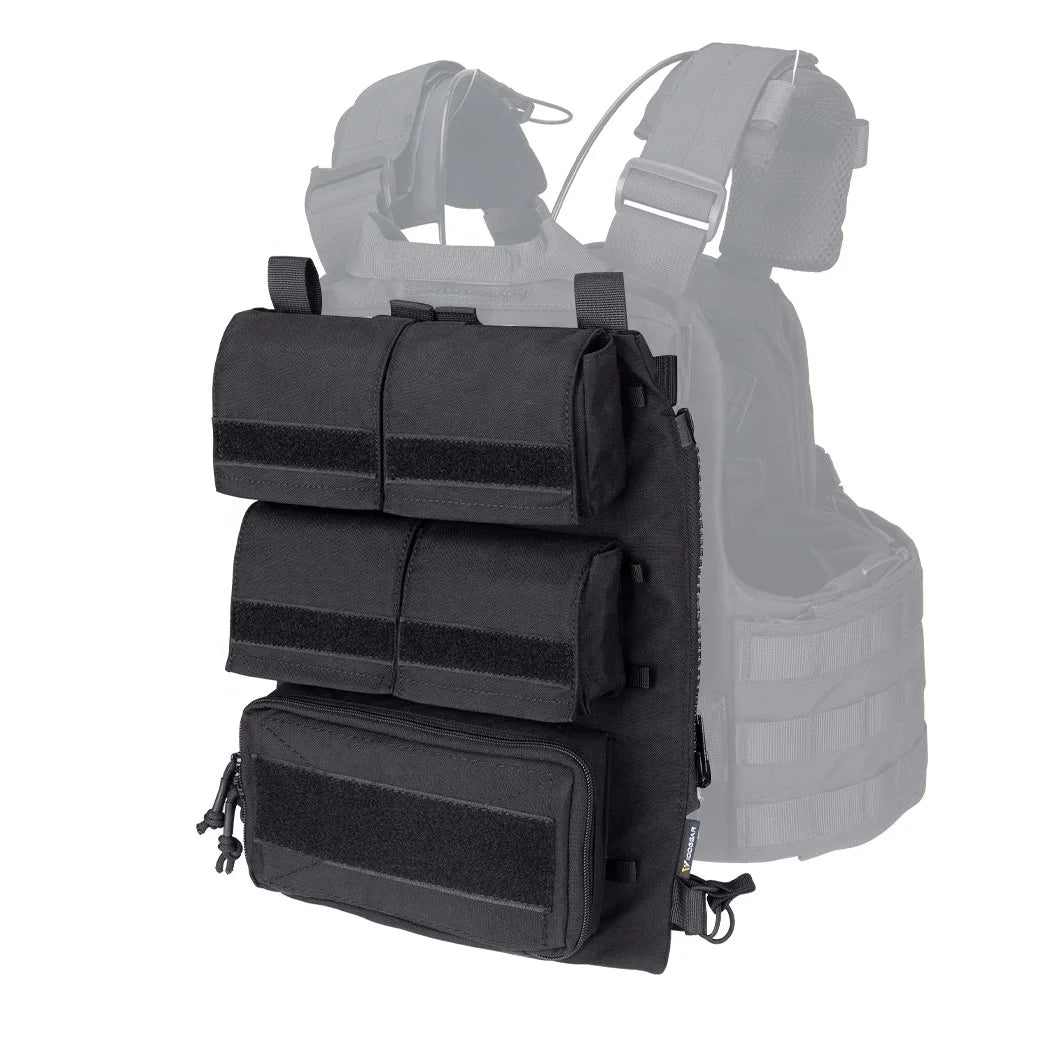 IDOGEAR Tactical Zip on Panel Magazine Pouch Mag Holder Zip Pouch Tactical Backpack for AVS JPC2.0 CPC Vest