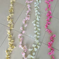 New Design G-2047  Artificial Silk Garland Cherry Blossom Wisteria Hanging Ceiling Flowers for Wedding Decoration