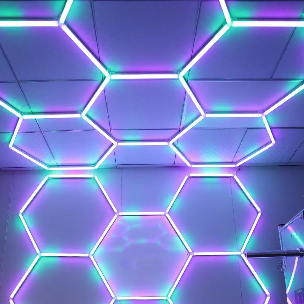 New Selling Diy Assembled Rgb Showroom Lamp Shop Light Led Hexagon Night Light