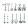 Wholesale 925 Sterling Silver Gra Certified Diamond Flower Cluster Dangle Drop Moissanite Earrings Women Engagement Fine Jewelry