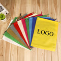 Wholesale Custom Print Logo Reusable Laminated Custom Small Non Woven Drawstring Bag for Gift Eco-friendly Drawstring Shoe Bag