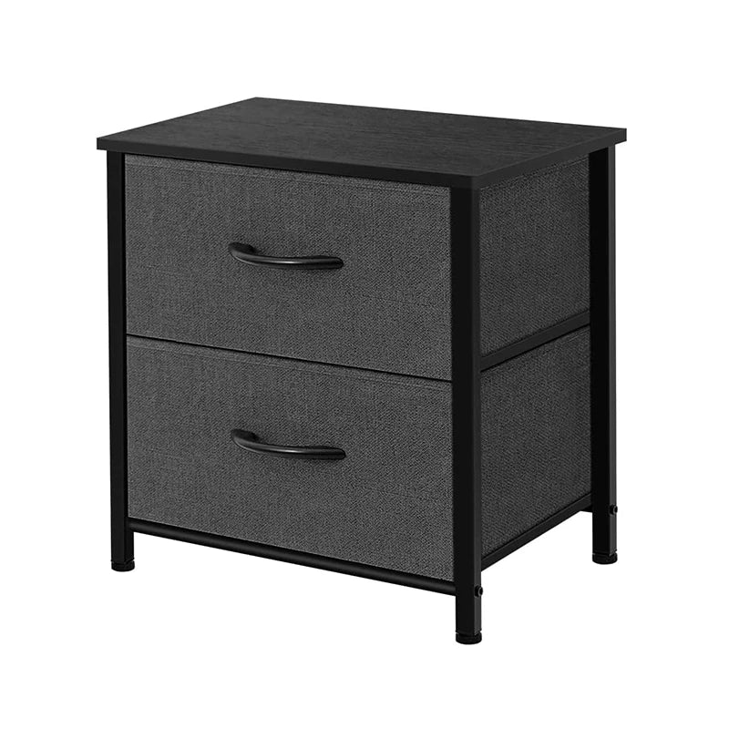 Storage Dresser End/Side Table Bed Bedside Table Furniture Unit - Bedroom Office Living Room Small Upright Organizer Table