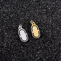 Hypoallergenic Round Stamping Blank Pendants Charms for Bracelet Necklace Diy Craft Jewelry Custom Logo Stainless Steel Oval Tag