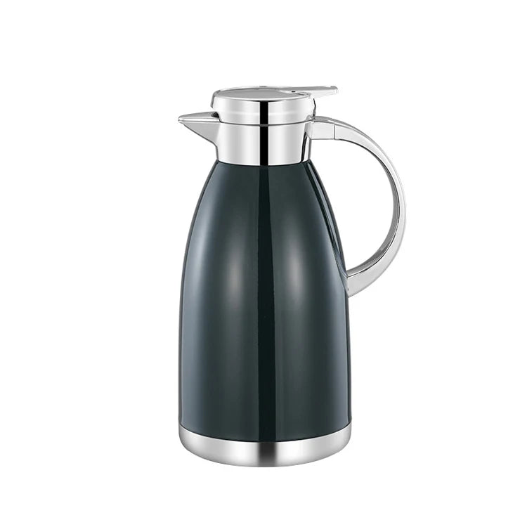 European Household Insulated Water Jug 304 Stainless Steel Dustproof Thermos Tea Coffee Pot 2.3L