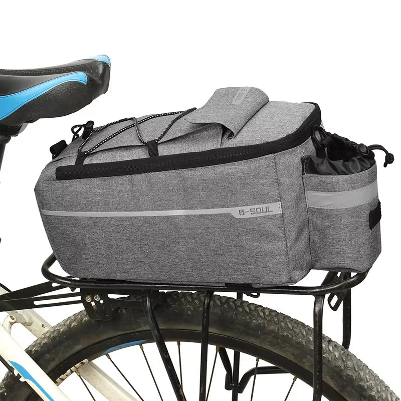 RIDERACE Mountain Bicycle Saddle Bag Reflective MTB Bike Pannier Large Capacity Rear Rack Luggage Pannier Cycling Accessories