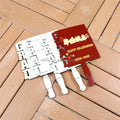 MDFSUB New Products MDF Memorial GRAD Photo Gifts Wood Graduation Sublimation Paddle Fan Board Blanks for DIY Crafts Making