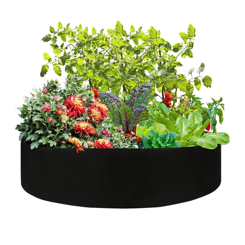 200 Gallon Durable Heavy Duty Aeration Fabric Pot Garden Bags for Growing Vegetables Felt Grow Bag