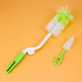 Rotary Handle PP Eco-Friendly Bottle Brush Feeding Bottle Cleaner Glass Cups Washing Tool Soft Long Handle Vacuum Flask