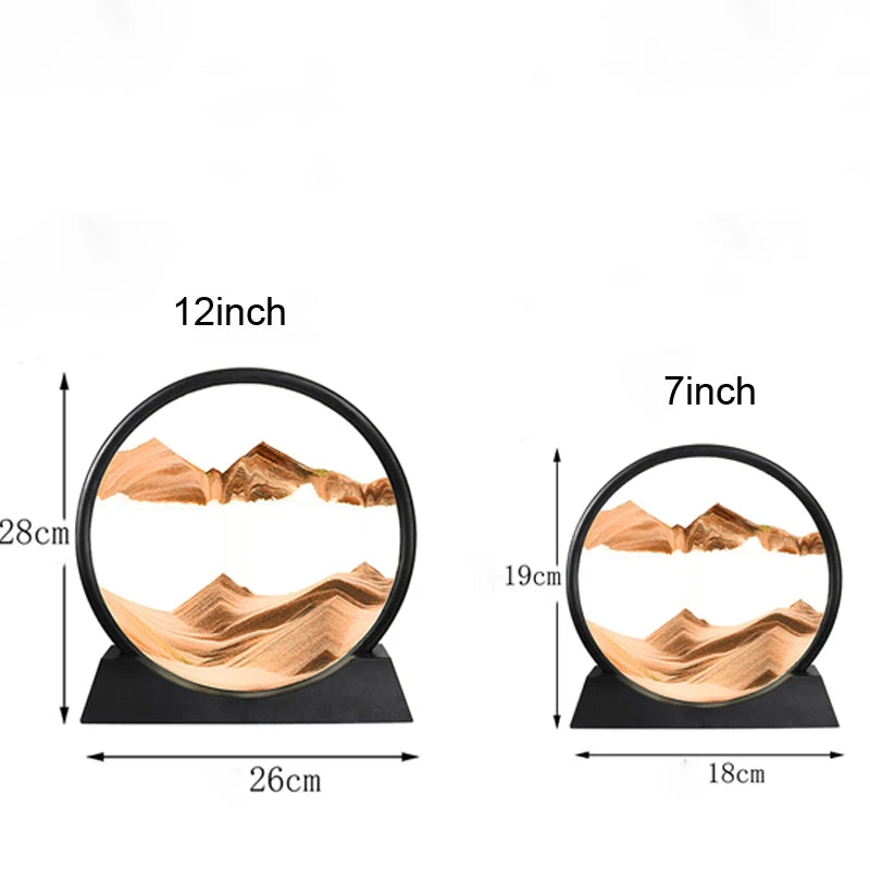 Creative Liquid Decompression Decorative Crafts Decoration Quicksand Painting Home Decoration Gift Sand Art Timer Hourglass