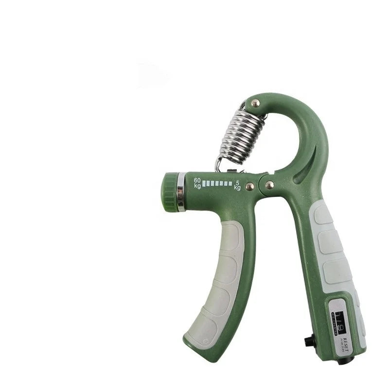 Adjustable PP+Metal Hand Grip Strengthener with Anti-Slip Surface and Counter for Workout Climbing Music Practice