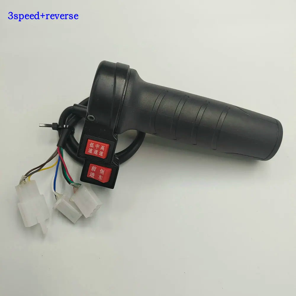 Electric Bicycle Speed Control Knob Throttle Handle 3 Speed+Reverse
