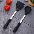 How Sale Stainless Steel Spatula Scoop Silicone Spatula Set Cookware Set Anti-scald Handle Cooking Tool Kitchen Tool