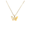 2026 Trendy Stainless Steel Necklace for Women New Fashion Pendant Butterfly Gold Mom Clavicle Chain Accessory for Women