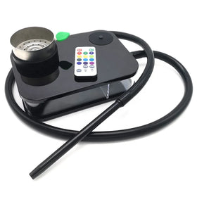 Hot Sale Travel Portable Book Hookah Set Acrylic Shisha Box With Stainless Steel Charcoal Holder LED Light Custom LOGO
