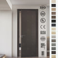 Yohome Custom Black Luxury High Quality Interior Door MDF Bedroom Doors With Hinges Modern Interior Doors in Wood
