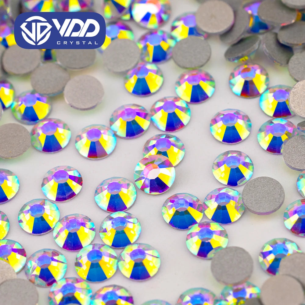 VDD 055 Crystal AB Non-hotfix Ss3-ss50 Rhinestones for Clothes Nail Art Crystal Stones Nail Rhinestones Decoration Diy