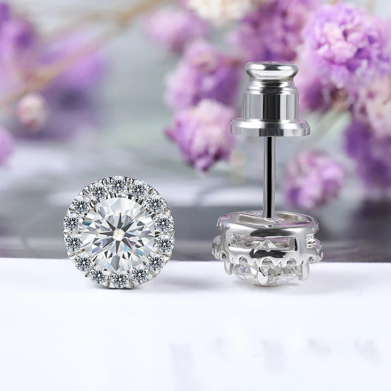 VOAINO Custom Design 9K 14K 18K Gold VVS 0.5ct 1ct 1.5ct Bling Lab-grown Diamonds Stud Earrings