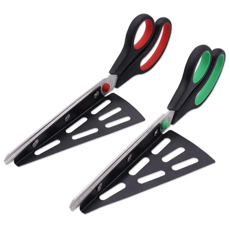 Kitchen Tools Stainless Steel Pizza Cutter Scissor with Spatula