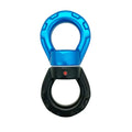 Aluminum6082 Anodized 30kN 360 Degree Rotational Spinner Carabiner Climbing Rope Web Tree Swing Swivel for Mining