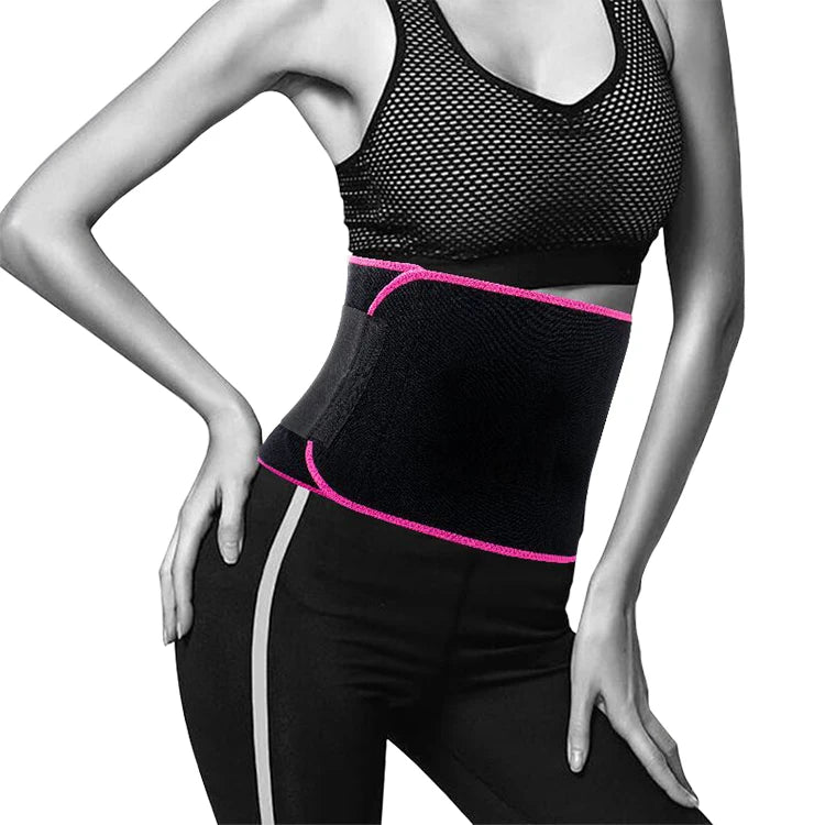 New Design Latex Waist Trainer Spandex Neoprene Fabric Gym Fitness Waist Slimmer Belt