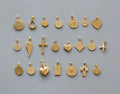 Custom Wholesale Varies Pendant 18k Gold Plated Hypoallergenic Stainless Steel Cross Round Oval Wing Heart Pendant  for Necklace