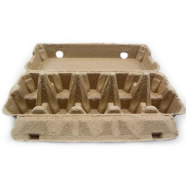Manufacture Custom Shape Sell Box Pulp Mold Cartons Cardboard Paper Quail Collecting Tray 42 Egg Boxes Egg Cartons
