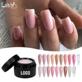 Lehchis Private Label HEMA TPO FREE Thick Building Jar 15ml Extensions Gel No Burn No Hot UV Gel Builder Nail Extension