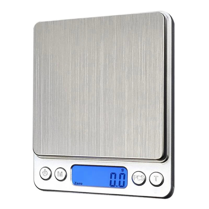 China Factory 500g 2000g Stainless Steel Kitchen Scale 3000g 0.1g 0.01g Weight Digital Scale 1Kg Kitchen Scale